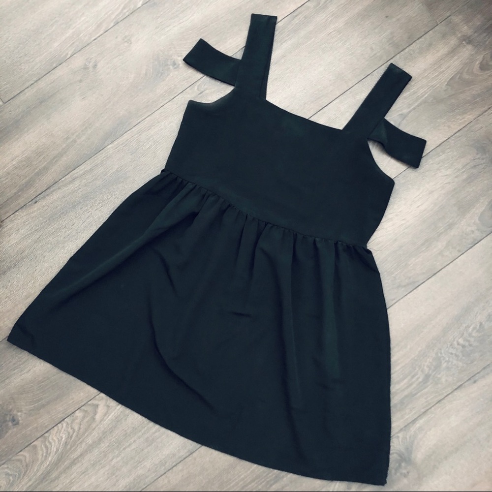 SPARKLE AND FADE Cold Shoulder Mini Dress